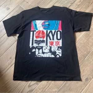 Black Bailey Apparel T-Shirt East X West Tokyo Mens XL